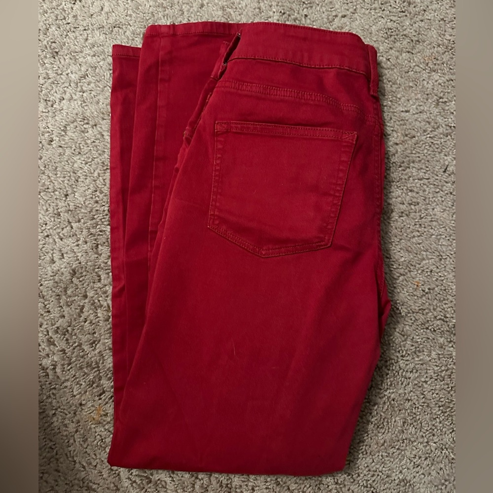 Maurices Red Skinny Pants
